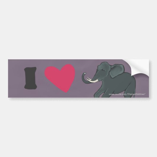 Elefanten der Liebe I Autoaufkleber (Vorne)