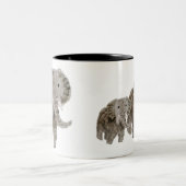 Elefanten der Wildlife Art Zweifarbige Tasse (Mittel)