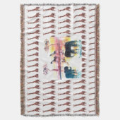 Elefanten der Wildtiere, Giraffen Decke (Vorderseite Vertikal)