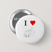 Elefanten des Herzens I Button (Vorne & Hinten)