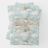 Elefanten, die auf Wolken schlafen Geschenkpapier Set (Beispiel)