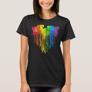Elefanten, die Herzlgbt treiben T-Shirt