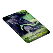 Elefanten, die im Fluss baden Magnet (Rechte Seite)