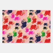 Elefanten, Elefanten und mehr Elefanten Geschenkpapier Set (Vorderseite 3)