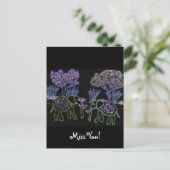Elefanten Elektrische Valentine Postkarten (Stehend Vorderseite)