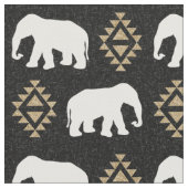 Elefanten - Entwurf des indischen Elefanten Stoff (Nahaufnahme)