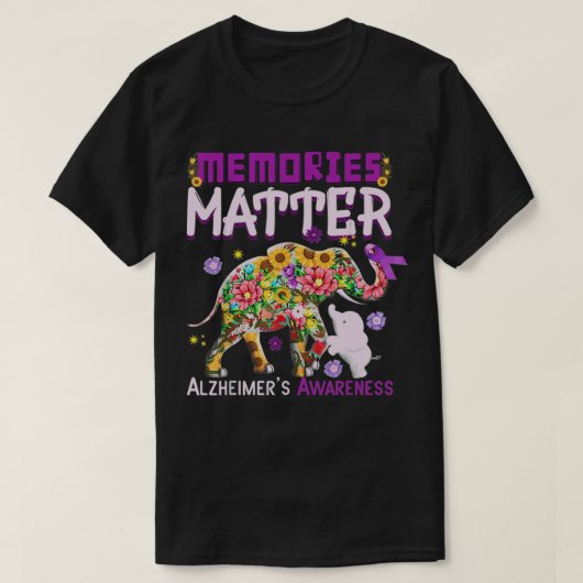 Elefanten Erinnerungen Matter Alzheimer Alzheimer' T-Shirt (Design vorne)