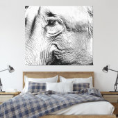 Elefanten Eye, 2017 Leinwanddruck (Insitu (Schlafzimmer))