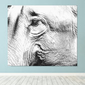 Elefanten Eye, 2017 Leinwanddruck (Insitu (Holzboden))