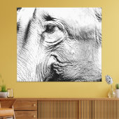 Elefanten Eye, 2017 Leinwanddruck (Insitu (Wohnzimmer))