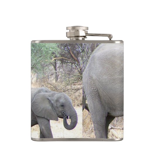 Elefanten Flachmann (Rückseite)