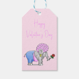 Elefanten Frohen Valentinstag Geschenkanhänger
