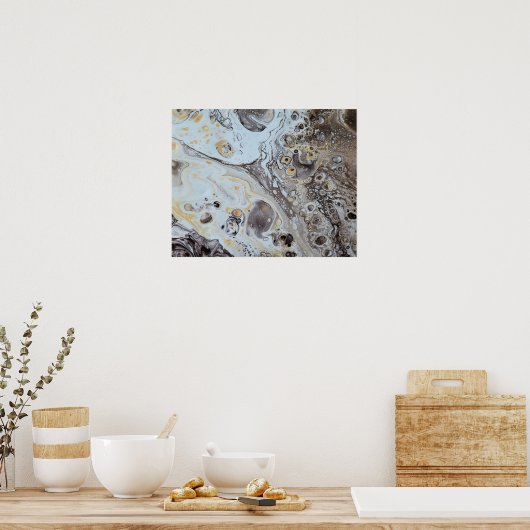 Elefanten Frolcking 16x20 Poster (Küche)