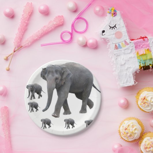 Elefanten für Papiere Pappteller (Party)