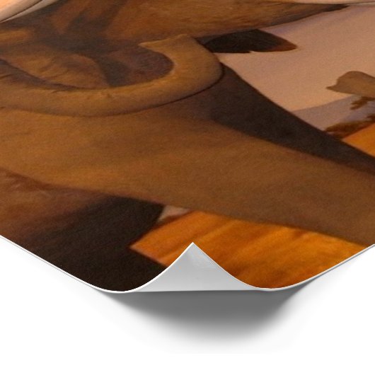 Elefanten! Gerahmte Printwerbung Poster (Ecke)