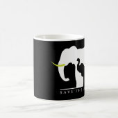 Elefanten gerettet (schwarz) kaffeetasse (Mittel)