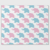 Elefanten Geschenkpapier (Flach)