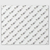 Elefanten Geschenkpapier (Flach)