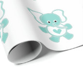 Elefanten Geschenkpapier (Rolleneckpunkt)