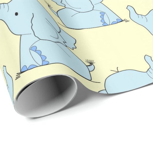 Elefanten Geschenkpapier (Rolleneckpunkt)