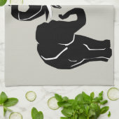 Elefanten Geschirrtuch (Gefaltet)