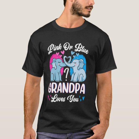Elefanten Geschlecht offenbaren Party Rosa oder Bl T-Shirt (Vorderseite)