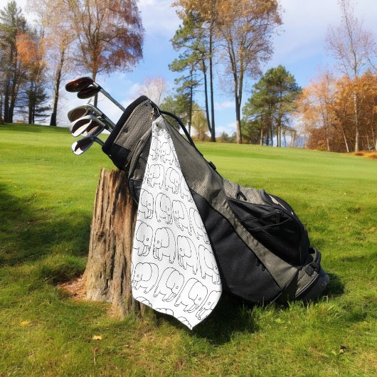 Elefanten Golfhandtuch