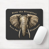 Elefanten-Grafik gerettet Mousepad (Mit Mouse)
