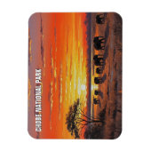 Elefanten im Chobe-Nationalpark Botswana Magnet (Vertikal)