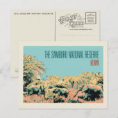 Elefanten im Nationalreservat Samburu, Kenia Postkarte (Vorne/Hinten)