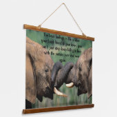 Elefanten in Afrika Wandteppich Mit Holzrahmen (Gewinkelt)