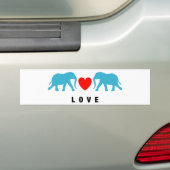 Elefanten in der Liebe Autoaufkleber (Auf Auto)