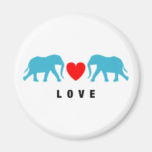 Elefanten in der Liebe Magnet
