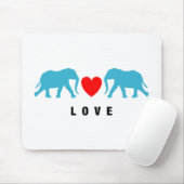Elefanten in der Liebe Mousepad (Mit Mouse)