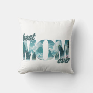 Elefanten in einer Traumwelt - best Mom ever Kissen