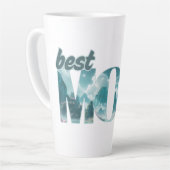 Elefanten in einer Traumwelt - best Mom ever Milchtasse (Linke Ecke)