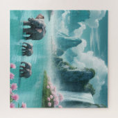 Elefanten in einer Traumwelt Puzzle (Horizontal)