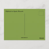 Elefanten in Kigali Ruanda Postkarte (Rückseite)