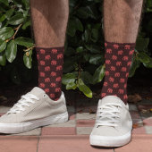 Elefanten in rot gekleidet (im Dunkeln) Socken