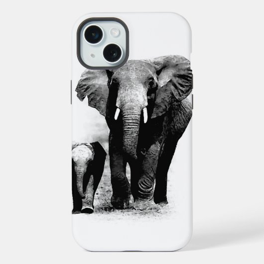Elefanten iPhone Hülle (Rückseite)