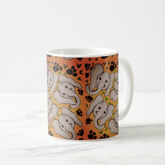 Elefanten Kaffeetasse (VorderseiteRechts)