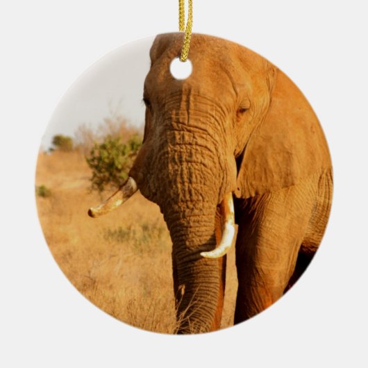 Elefanten Keramik Ornament (Vorne)