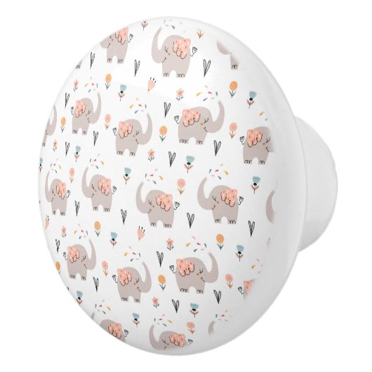 Elefanten Keramikknauf (Rechts)