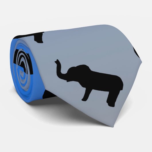 Elefanten Krawatte (Gerollt)