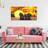 Elefanten Leinwanddruck (Insitu (Wohnzimmer))