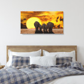 Elefanten Leinwanddruck (Insitu (Schlafzimmer))