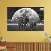 Elefanten Leinwanddruck (Insitu (Wohnzimmer))