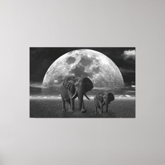 Elefanten Leinwanddruck (Vorderseite)