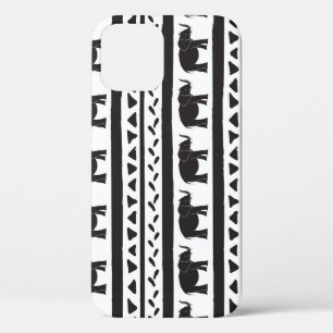 Elefanten, Linien, Dreiecke, dekorativ nahtlos. Case-Mate iPhone Hülle