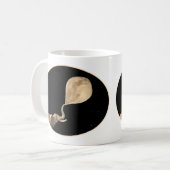 Elefanten machen Vollmond Kaffeetasse (Vorderseite Links)